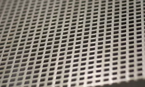 Perforated metal square holes