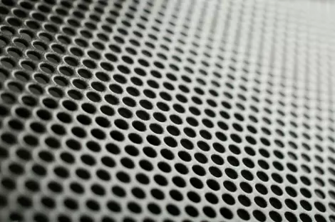 Perforated metal round holes