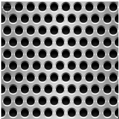 Perforated metal round holes