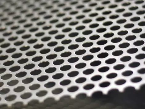 Perforated metal round holes